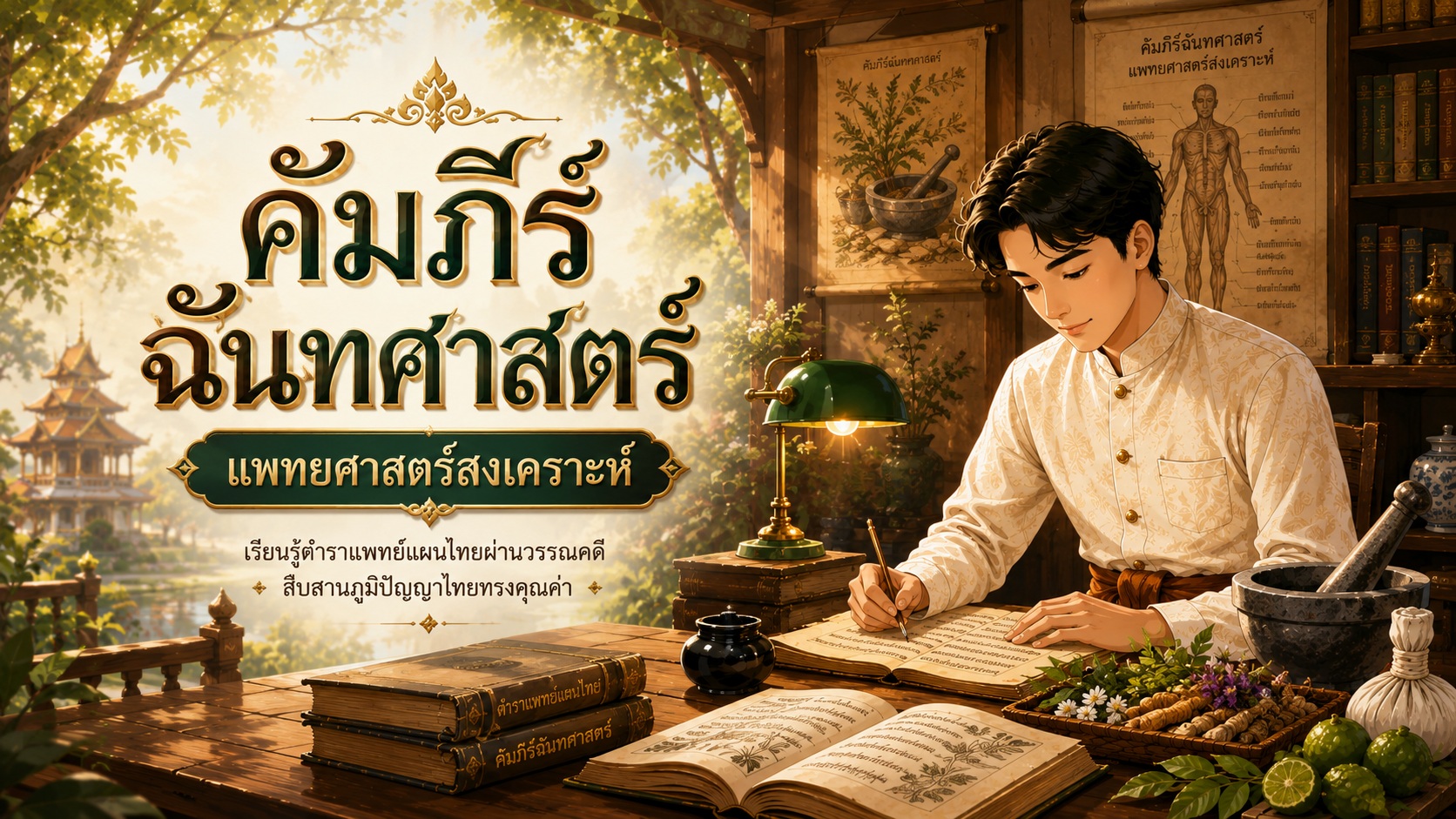 หน้าปกคัมภีร์ฉันทศาสตร์ แพทยศาสตร์สงเคราะห์